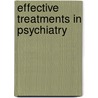 Effective Treatments in Psychiatry door Peter Tyrer