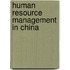 Human Resource Management in China