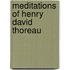 Meditations of Henry David Thoreau