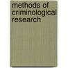 Methods of Criminological Research by Victor Jupp