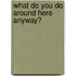 What Do You Do Around Here Anyway?