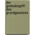Der Gottesbegriff Des Grundgesetzes