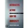 Affirmative Action and the University door Steven M. Cahn