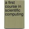 A First Course in Scientific Computing door Rubin Landau