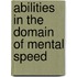 Abilities in the Domain of Mental Speed