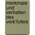 Merkmale Und Verhalten Des Verk�Ufers
