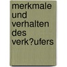 Merkmale Und Verhalten Des Verk�Ufers door Cornelia Dre�ler