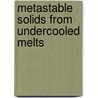 Metastable Solids from Undercooled Melts door Dieter M. Herlach