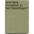 Sind Tiere Moralisch Zu Ber�Cksichtigen?