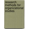 Research Methods For Organizational Studies door Donald P. Schwab