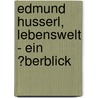 Edmund Husserl, Lebenswelt - Ein �Berblick by David Liebelt