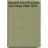 Deutsch-Franz�Sisches Verh�Ltnis 1969-1974