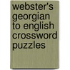 Webster's Georgian to English Crossword Puzzles door Icon Group International