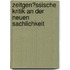 Zeitgen�Ssische Kritik an Der Neuen Sachlichkeit