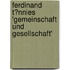 Ferdinand T�Nnies 'Gemeinschaft Und Gesellschaft'
