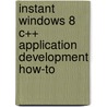 Instant Windows 8 C++ Application Development How-To by Verma Taruna