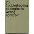 265 Troubleshooting Strategies for Writing Nonfiction