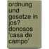 Ordnung Und Gesetze in Jos� Donosos 'Casa De Campo'