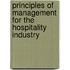 Principles of Management for the Hospitality Industry