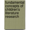 Fundamental Concepts of Children's Literature Research by Genevieve Nootens