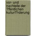 Vor- Und Nachteile Der �Ffentlichen Kulturf�Rderung