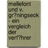 Mellefont Und V. Gr�Ningseck - Ein Vergleich Der Verf�Hrer