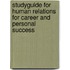 Studyguide for Human Relations for Career and Personal Success