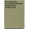 Der Spanische Konjunktiv/Subjunktiv - Semantische Hintergr�Nde door Dirk Müller