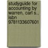 Studyguide for Accounting by Warren, Carl S., Isbn 9781133607601