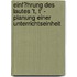 Einf�Hrung Des Lautes 't, T' - Planung Einer Unterrichtseinheit