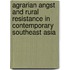 Agrarian Angst and Rural Resistance in Contemporary Southeast Asia