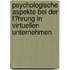 Psychologische Aspekte Bei Der F�Hrung in Virtuellen Unternehmen