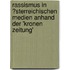 Rassismus in �Sterreichischen Medien Anhand Der 'Kronen Zeitung'