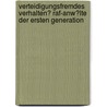 Verteidigungsfremdes Verhalten? Raf-Anw�Lte Der Ersten Generation door Thomas Hoffmann