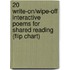 20 Write-On/Wipe-Off Interactive Poems for Shared Reading (Flip Chart)