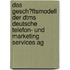 Das Gesch�Ftsmodell Der Dtms Deutsche Telefon- Und Marketing Services Ag
