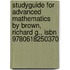 Studyguide for Advanced Mathematics by Brown, Richard G., Isbn 9780618250370