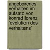 Angeborenes Verhalten Im Aufsatz Von Konrad Lorenz 'Evolution Des Verhaltens' by Christian Schfer