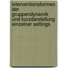 Interventionsformen Der Gruppendynamik Und Kurzdarstellung Einzelner Settings by Helke H�hne