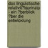 Das Linguistische Relativit�Tsprinzip - Ein �Berblick �Ber Die Entwicklung