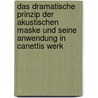 Das Dramatische Prinzip Der Akustischen Maske Und Seine Anwendung in Canettis Werk door Stefania Selvaggi