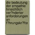 Die Bedeutung Der Empathie Hinsichtlich Ver�Nderter Anforderungen an F�Hrungskr�Fte