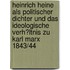 Heinrich Heine Als Politischer Dichter Und Das Ideologische Verh�Ltnis Zu Karl Marx 1843/44