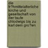 Die Fr�Hmittelalterliche Kirche Und Gesellschaft Von Der Taufe Chlodwigs Bis Zu Karl Dem Gro�En