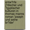 Entw�Rfe J�Discher Und �Gyptischer Kulturen in Thomas Manns Roman 'Joseph Und Seine Br�Der' by Johanna Okroskowitz