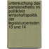 Untersuchung Des Parteieneffekts Im Politikfeld Wirtschaftspolitik Der Legislaturperioden 13 Und 14