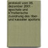 Protokoll Vom 06. Dezember 2001 - Epochale Und K�Nstlerische Zuordnung Des Tiber- Und Kasseler Apollons