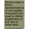 Discuss Ways in Which Representations of Non English Characters Are Used to Define Englishness in Any Two Or Three Texts. by Khaled Khan