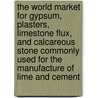 The World Market for Gypsum, Plasters, Limestone Flux, and Calcareous Stone Commonly Used for the Manufacture of Lime and Cement by Icon Group International
