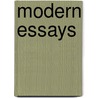 Modern Essays door Onbekend